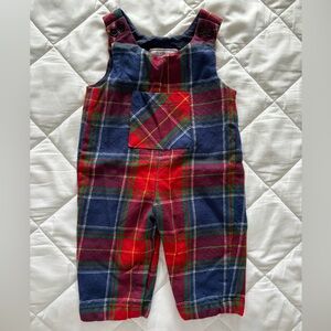 Class Prep Baby Boy Tartan Overalls 3-6M